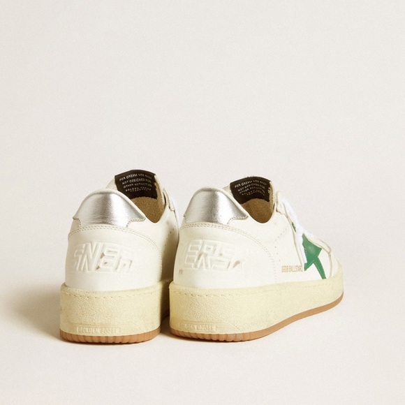 Golden Goose Ball Star with green leather star and metallic leather heel tab NWT - Picture 16 of 16